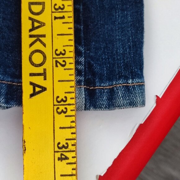 Women's Blue Flared Jeans - Picture 14 of 16